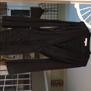 Black w. white speckle cardigan